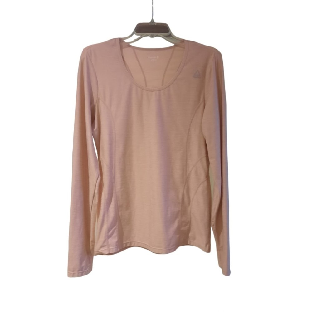 Reebock Long Sleeve Pink Active Top Size Large